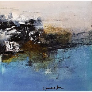 Lpasso Benjamin, 12 x 12 Inch, Acrylic on Canvas, Abstract Paintings, AC-LPB-006